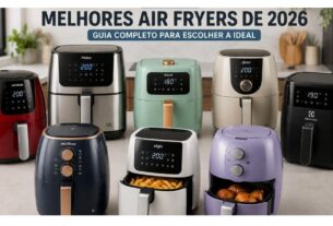 Top 7 melhores air fryers de 2026 de diferentes tamanhos e modelos.